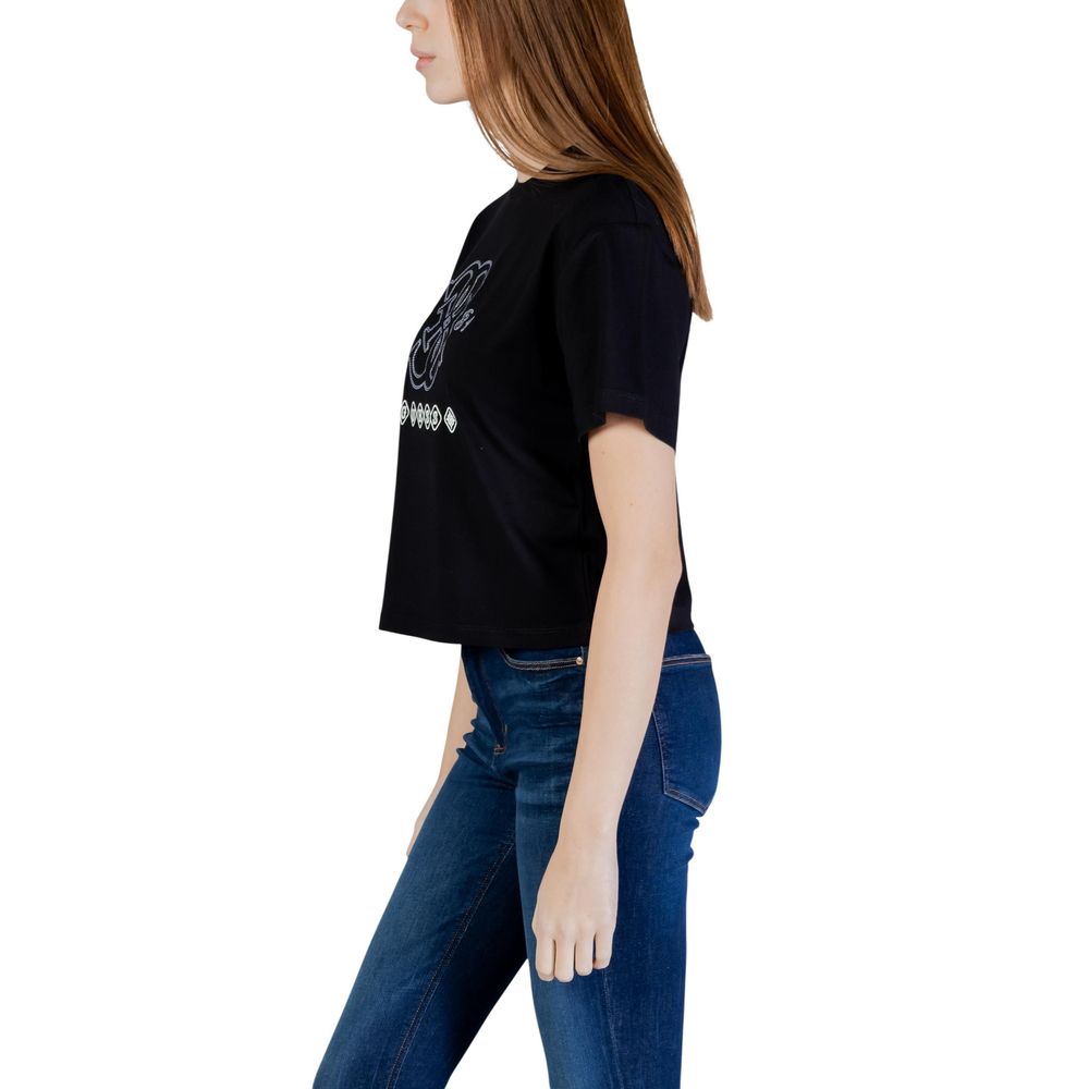 Black Viscose T-Shirt