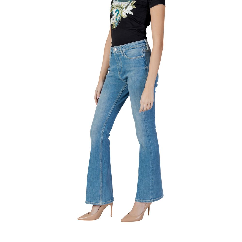 Light Blue Cotton Bootcut Jeans