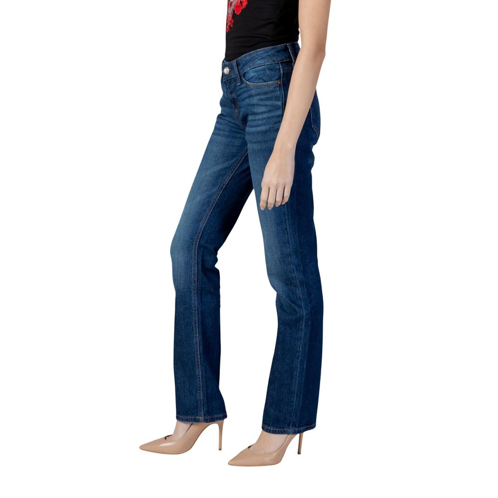 Blue Cotton Skinny Jeans