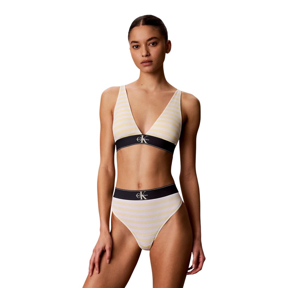 Blue Polyester Bra