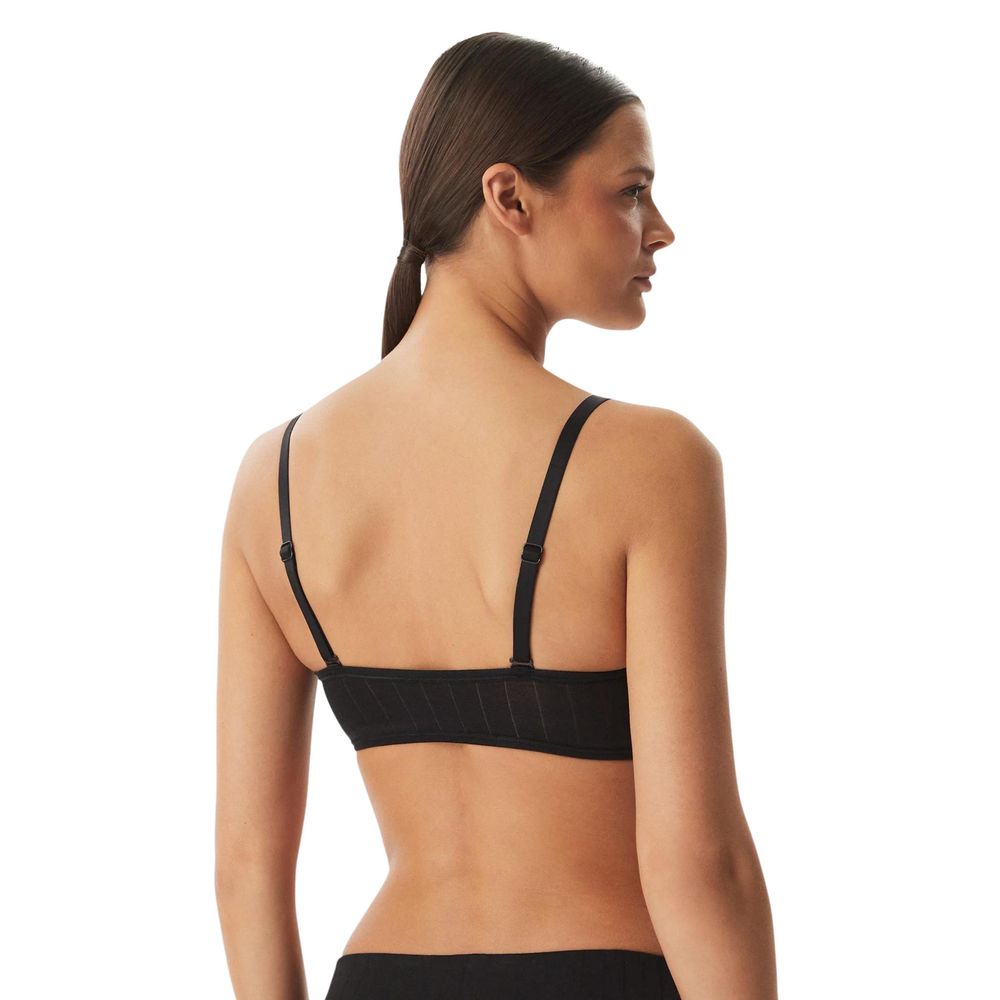 Black Cotton Bra