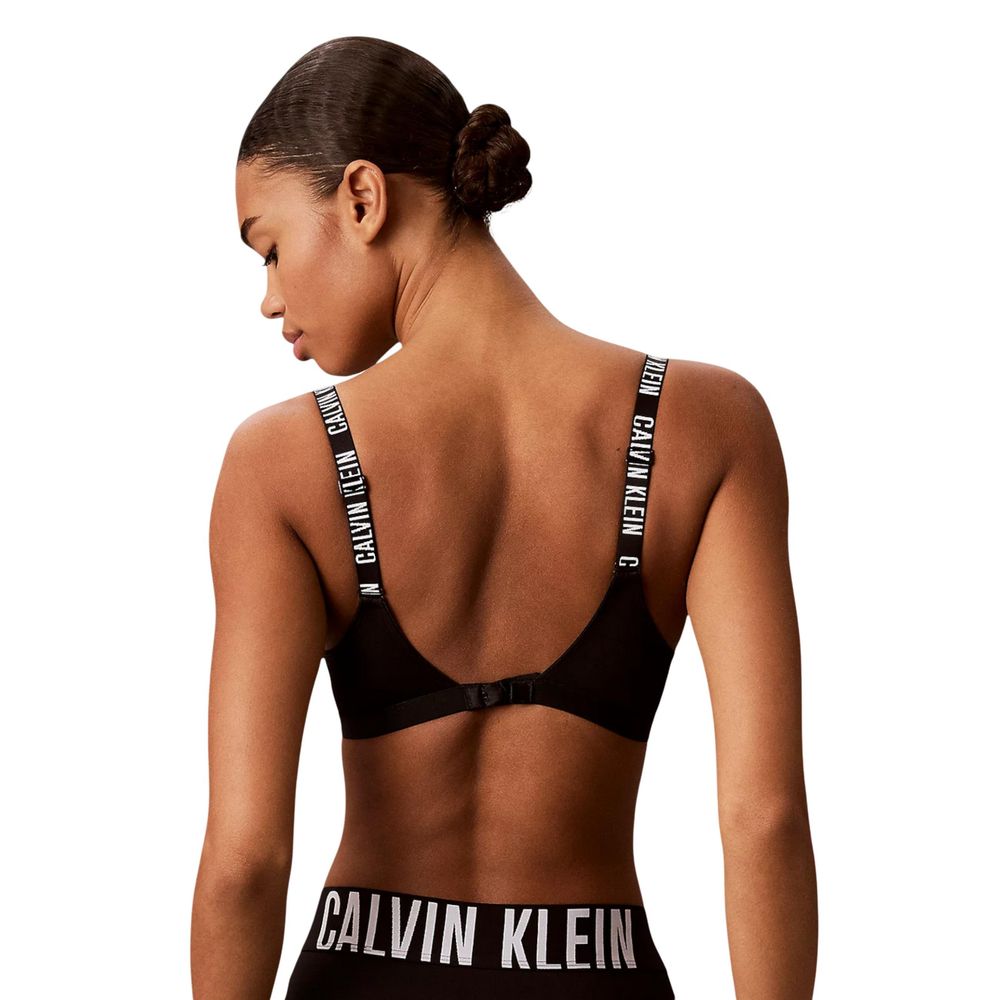 Black Polyester Bra