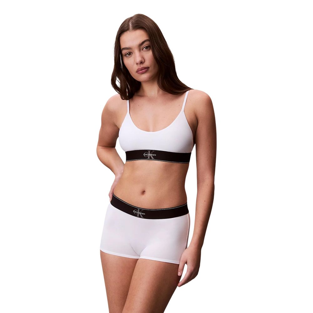 White Polyester Bra