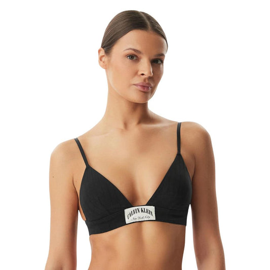 Black Cotton Bra