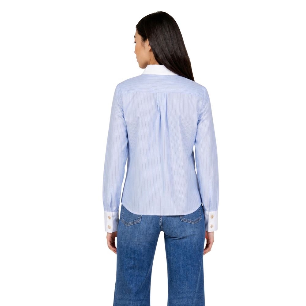 Blue Polyester Blouse