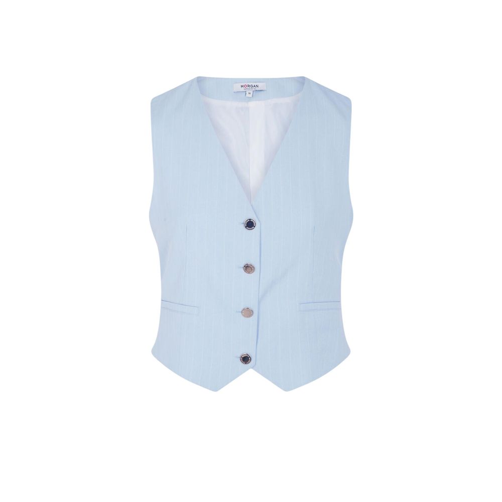 Blue Polyester Waistcoat