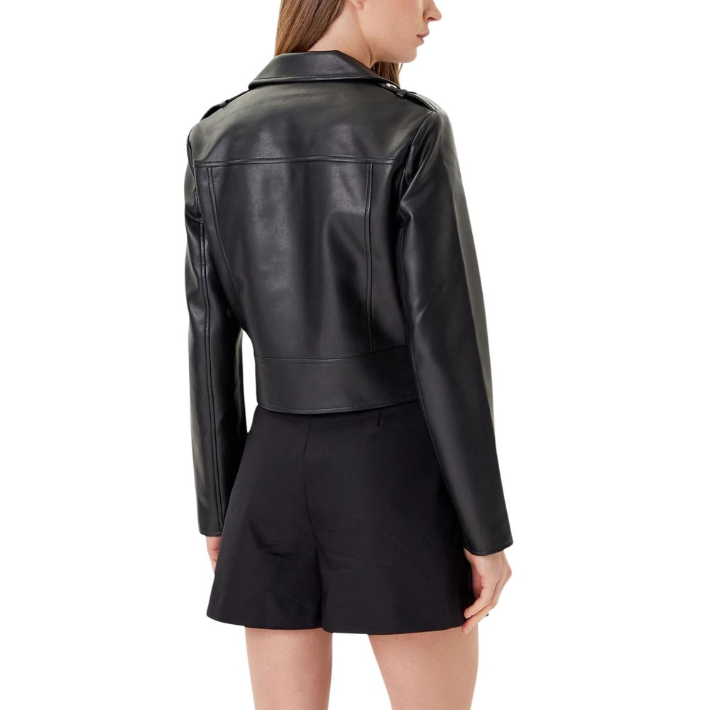 Black Polyethylene Leather Jacket