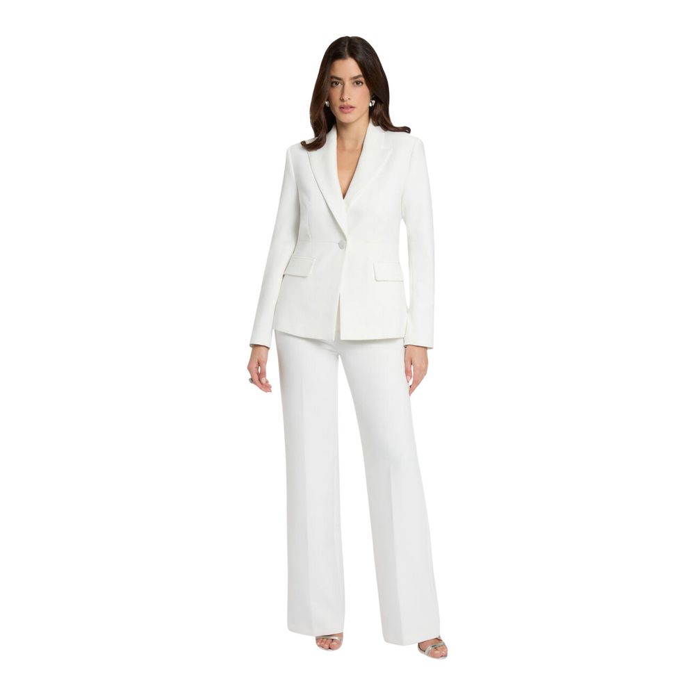 White Polyester Blazer