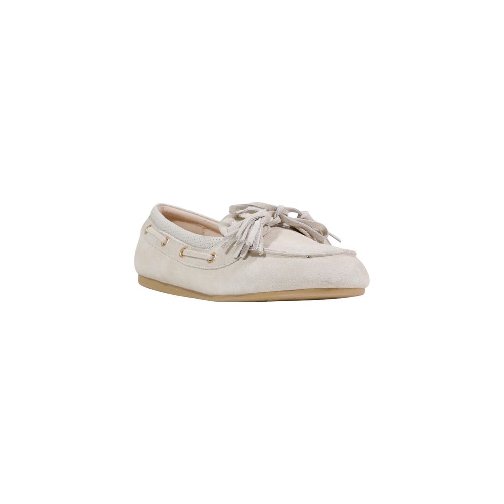 White Suede Leather Platform Pumps