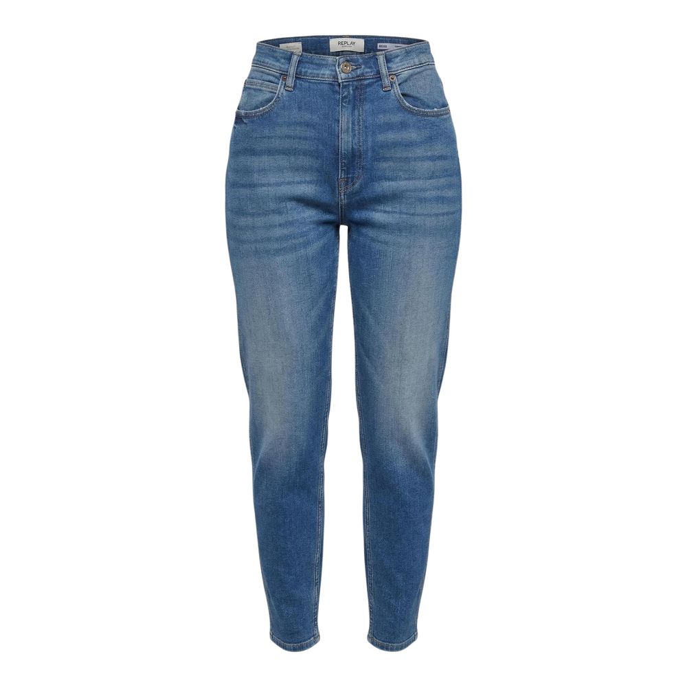 Blue Cotton Relaxed Fit Jeans