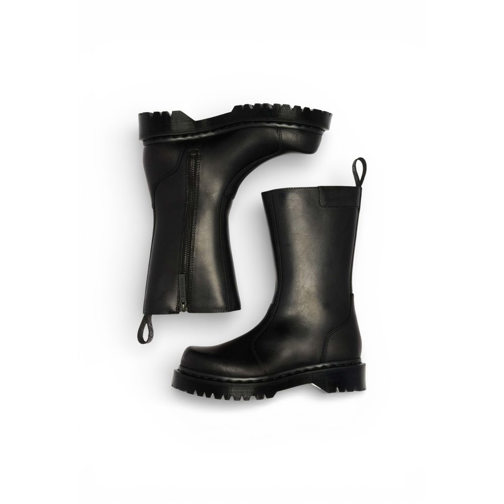Black Leather Ankle Boots