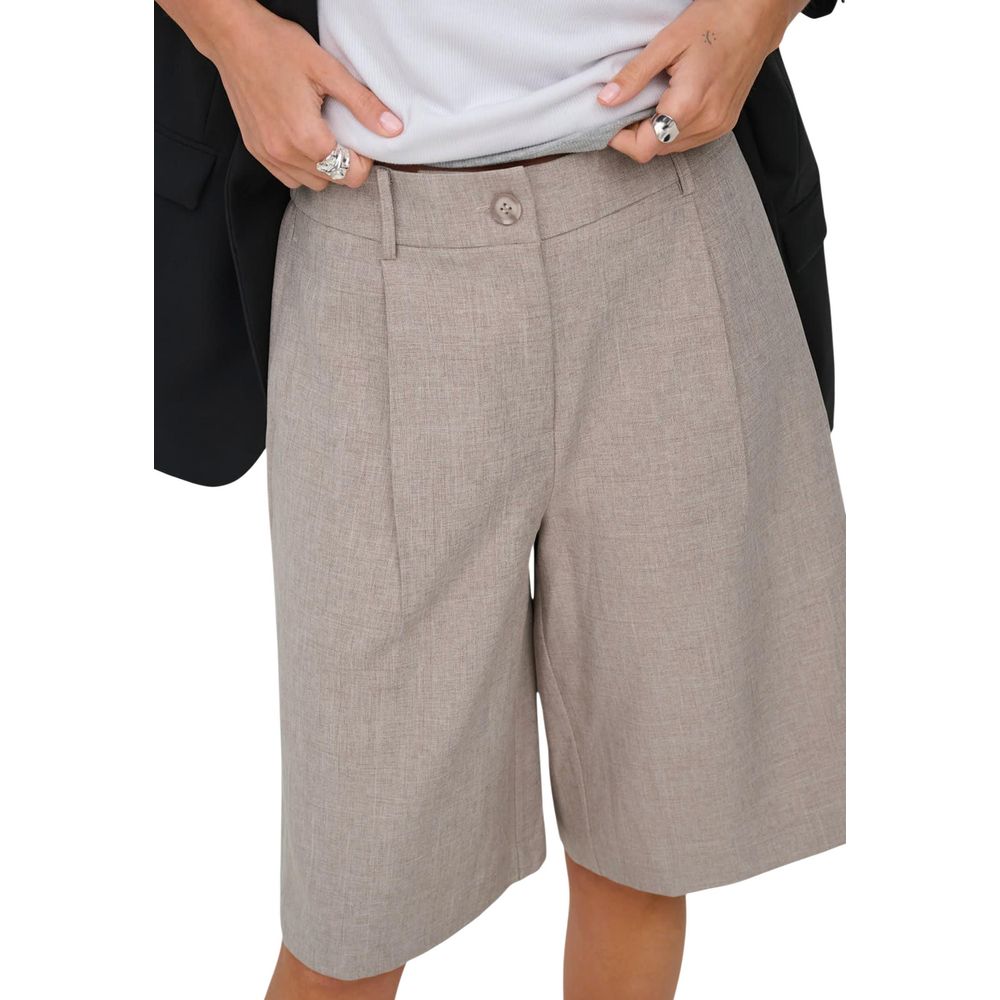 Gray Recycled Polyester Bermuda Shorts