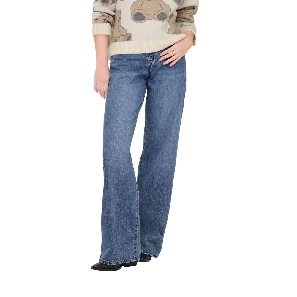 Blue Cotton Relaxed Fit Jeans
