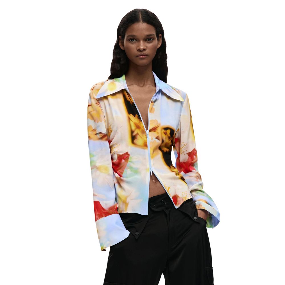 Multicolor Viscose Blouse