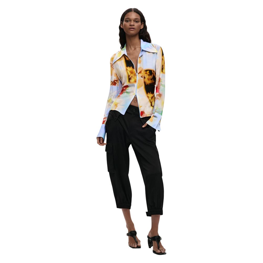 Multicolor Viscose Blouse