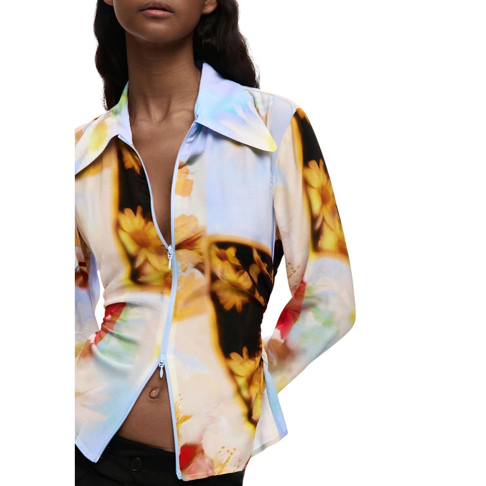 Multicolor Viscose Blouse