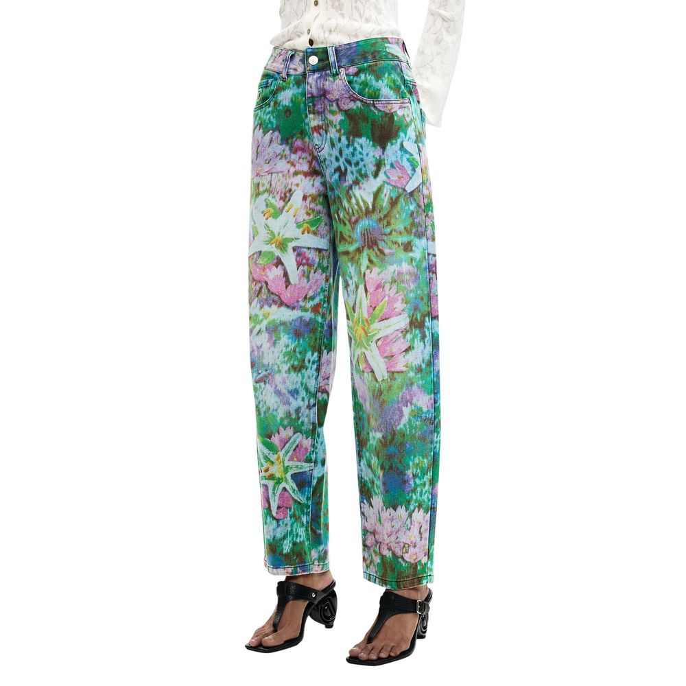 Blue Cotton Mom Jeans