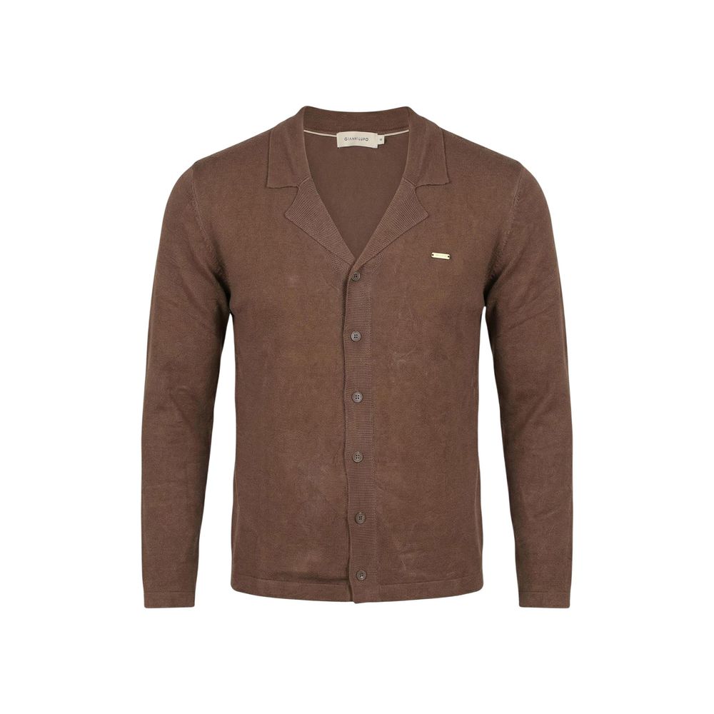Brown Viscose Cardigan