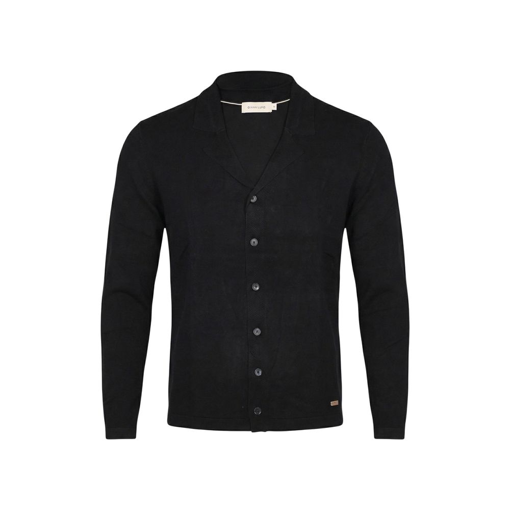 Black Viscose Cardigan