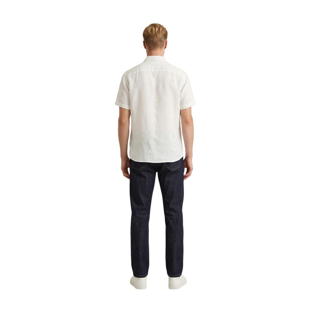 White Linen Shortsleeve Shirt