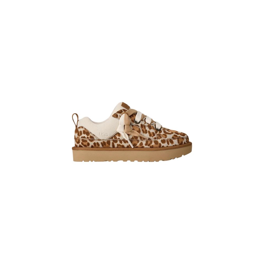 Beige Suede Leather Platform Pumps