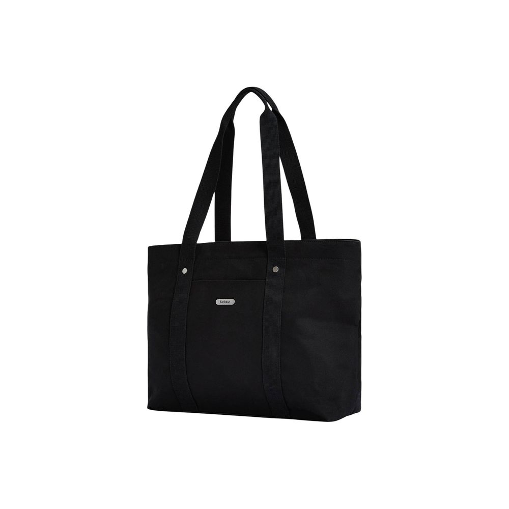 Black Cotton Handbag