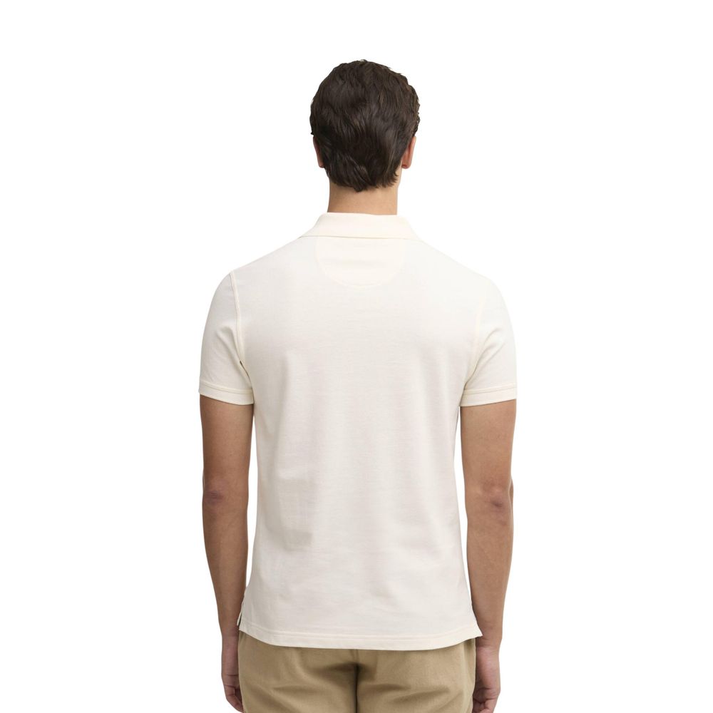 Cream Cotton Polo Shirt
