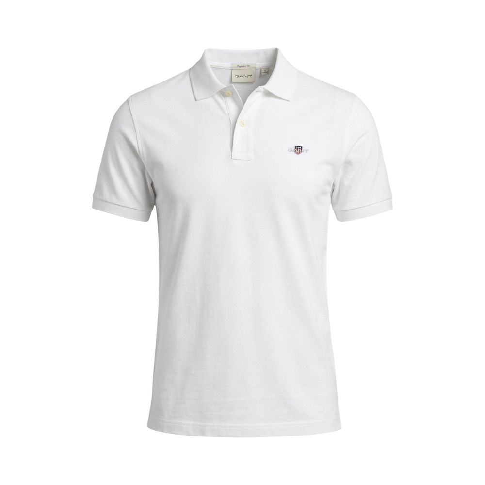 White Cotton Polo Shirt