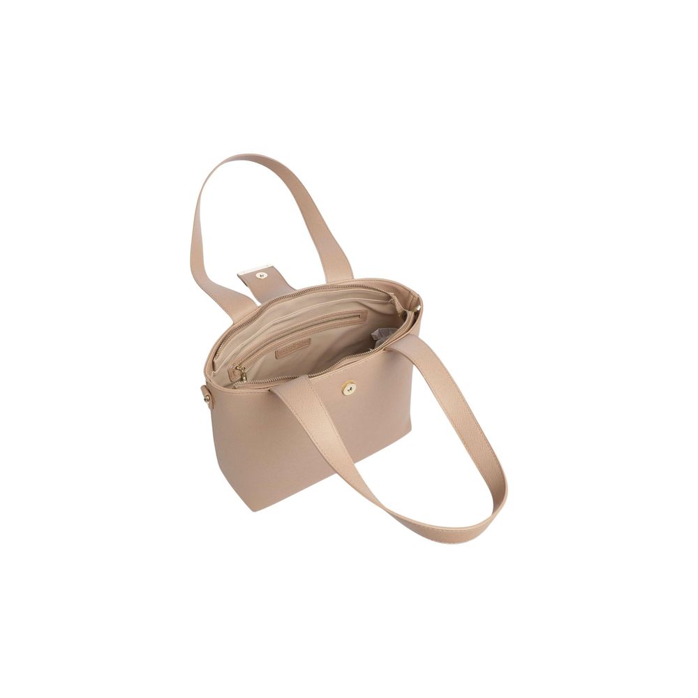 Beige Polyethylene Handbag