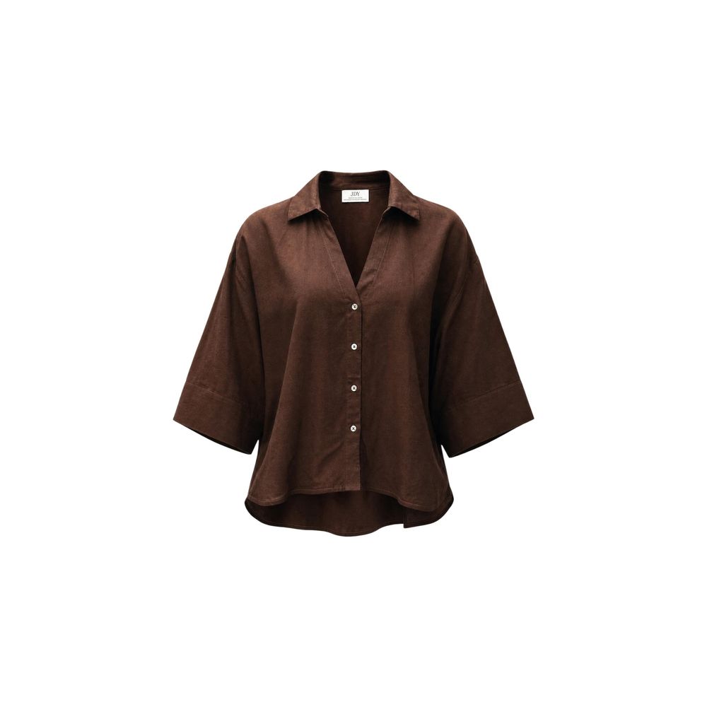Brown Viscose Blouse