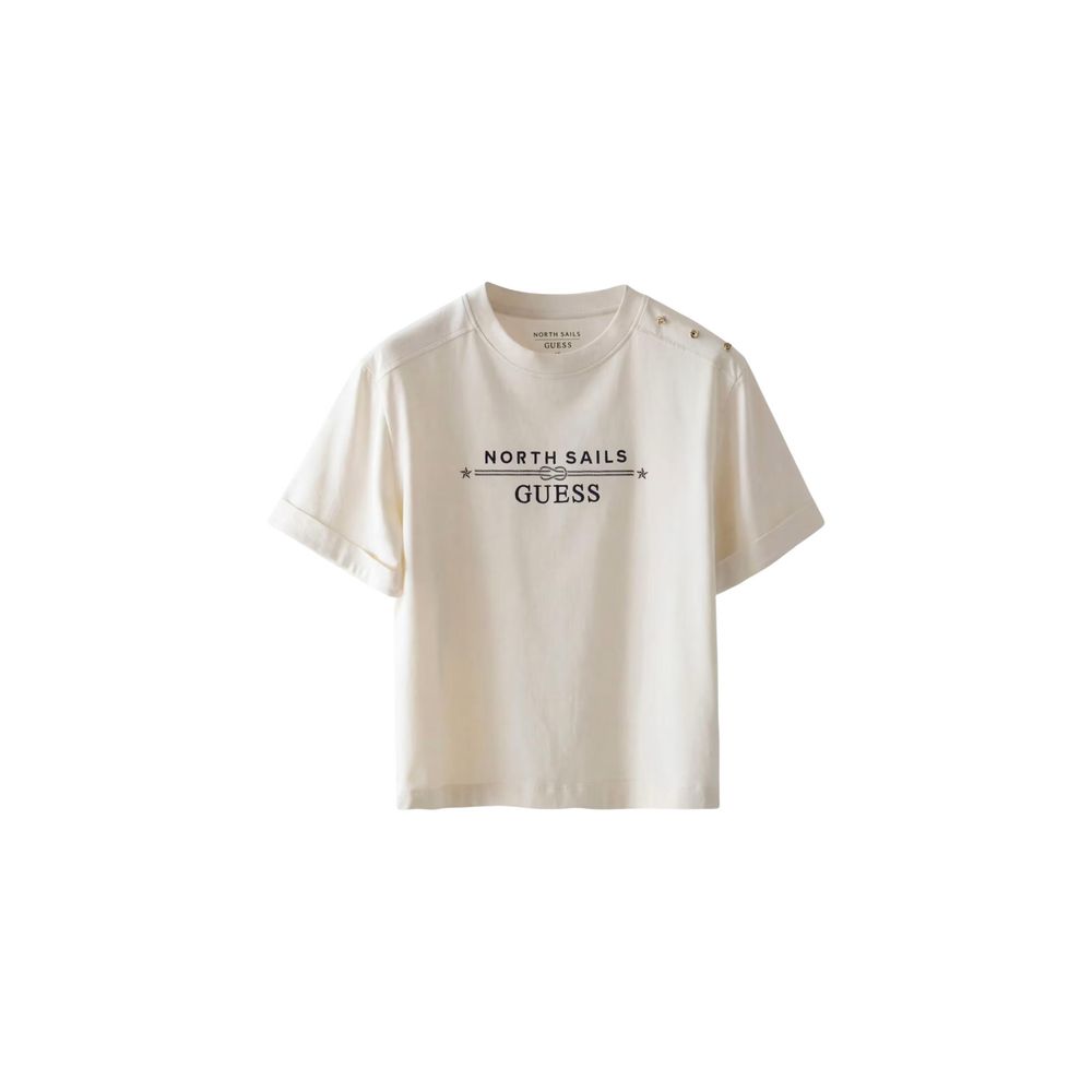 Cream Cotton T-Shirt