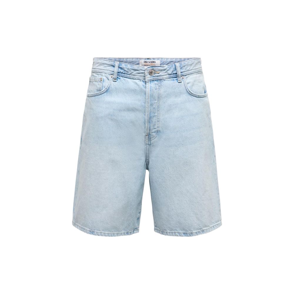 Light Blue Organic Cotton Bermuda Shorts