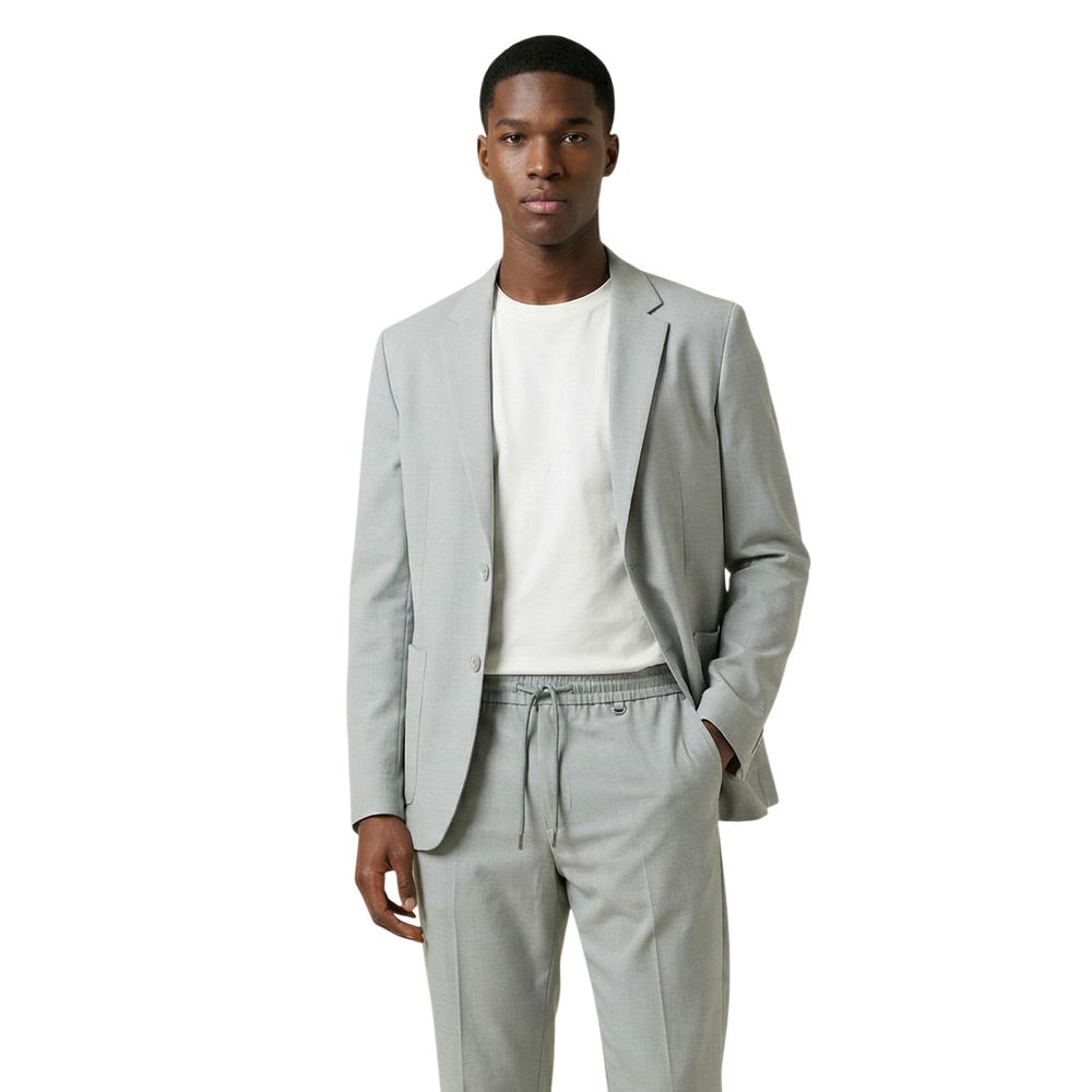 Bicolor Polyester Blazer