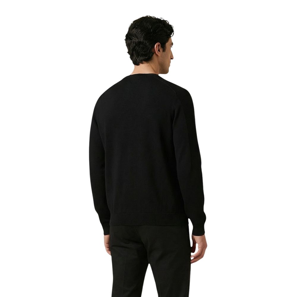 Black Cotton Sweatshirt
