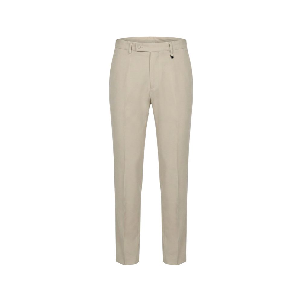 Beige Lyocell Dress Pants
