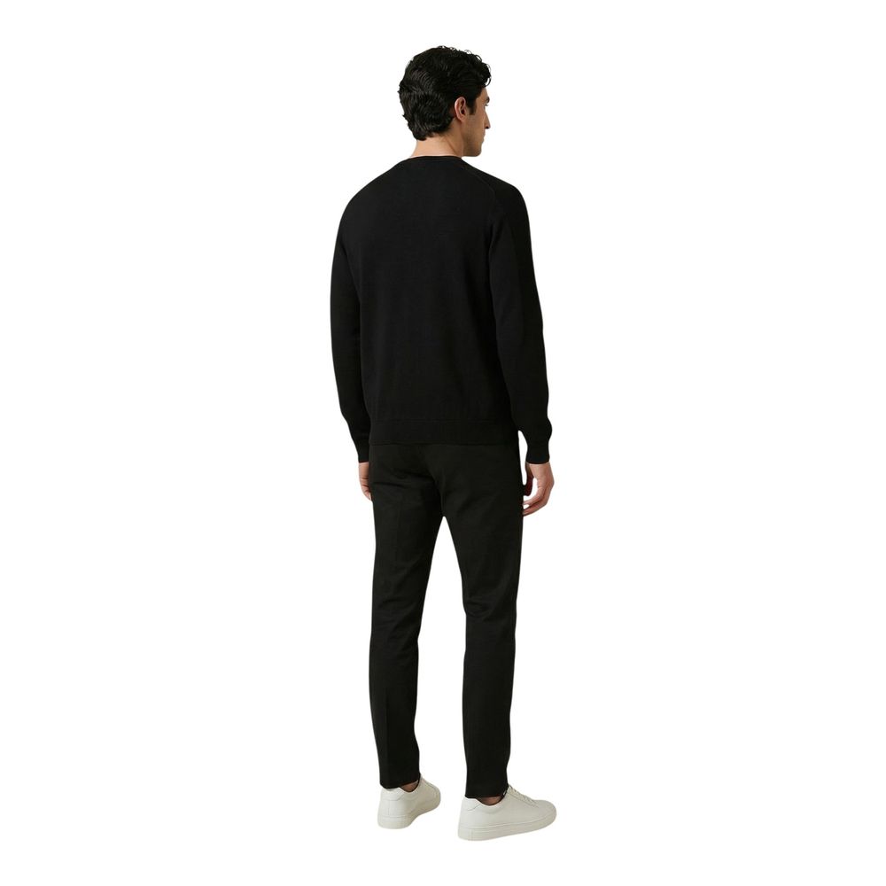 Black Cotton Sweatshirt