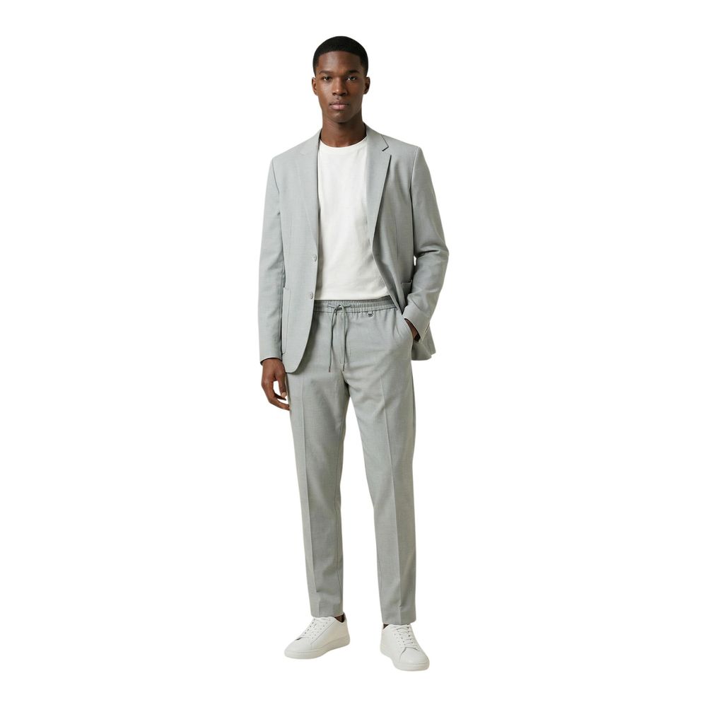 Bicolor Polyester Dress Pants