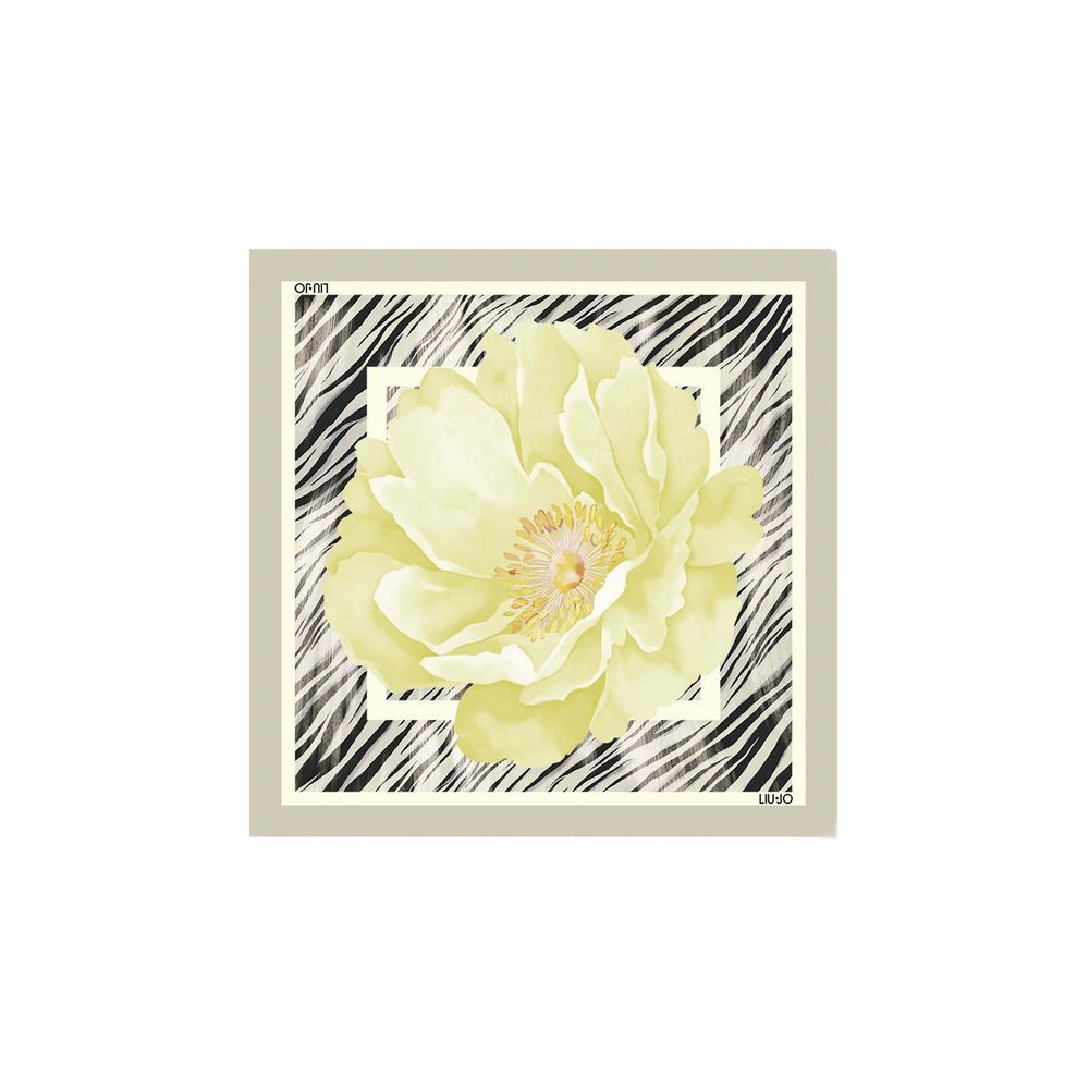 Gray Polyester Foulard