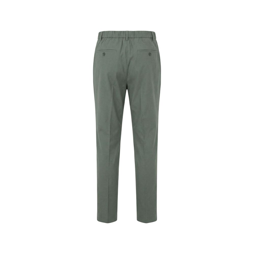 Green Lyocell Casual Pants