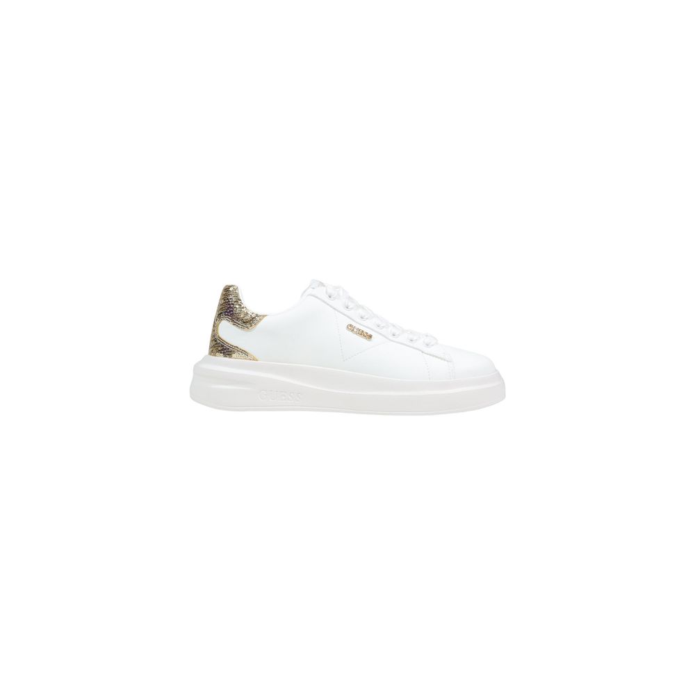 White Leather Low Top Sneakers