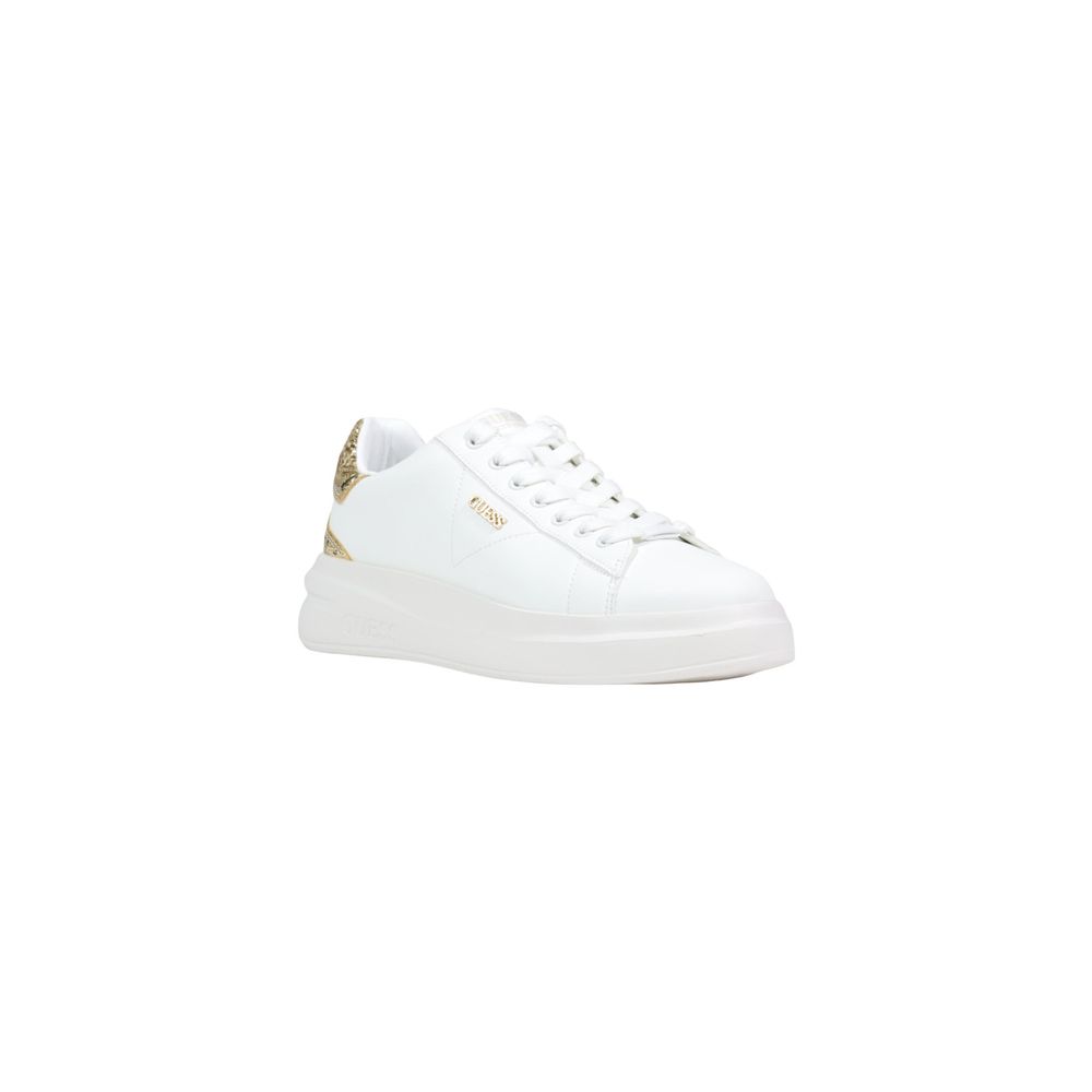 White Leather Low Top Sneakers