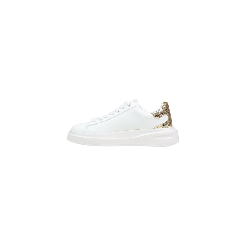 White Leather Low Top Sneakers