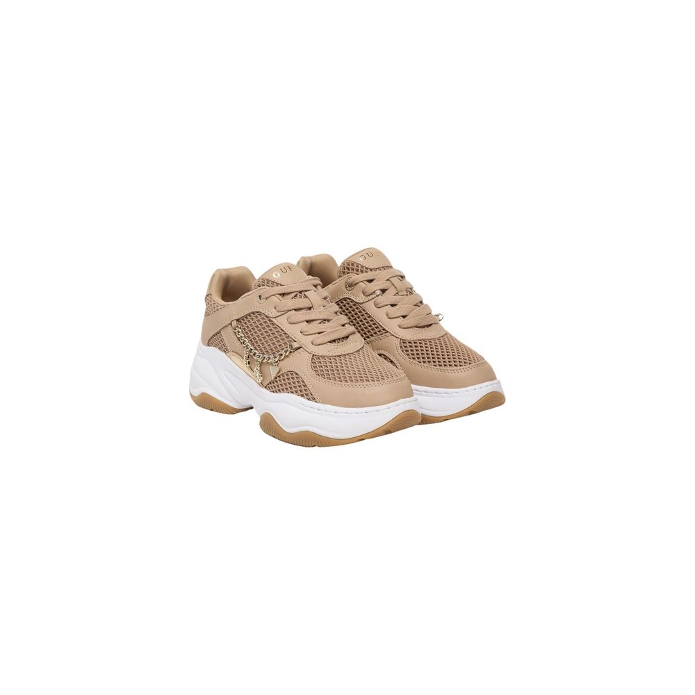 Beige Polyethylene Chunky Sneakers