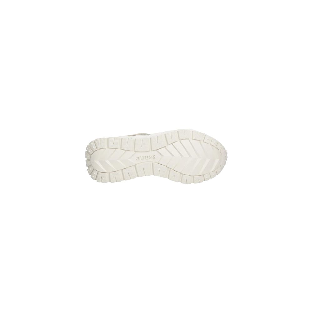 Gray Polyester Chunky Sneakers