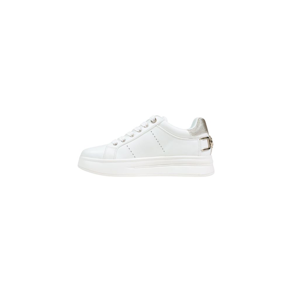 White Polyethylene Platform Sneakers