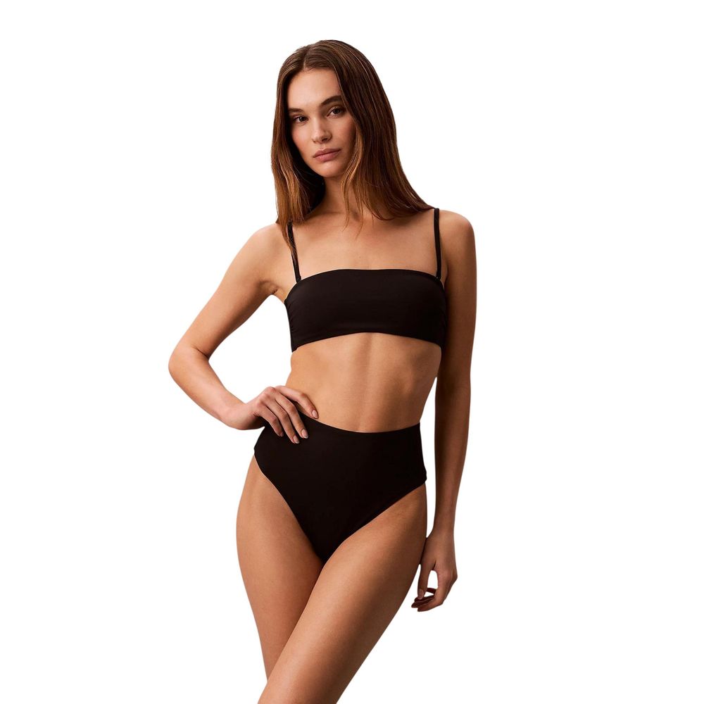 Black Elastane Bikini