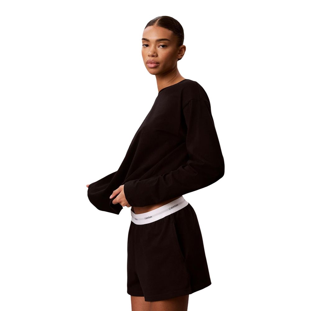 Black Cotton Set Sleepwear