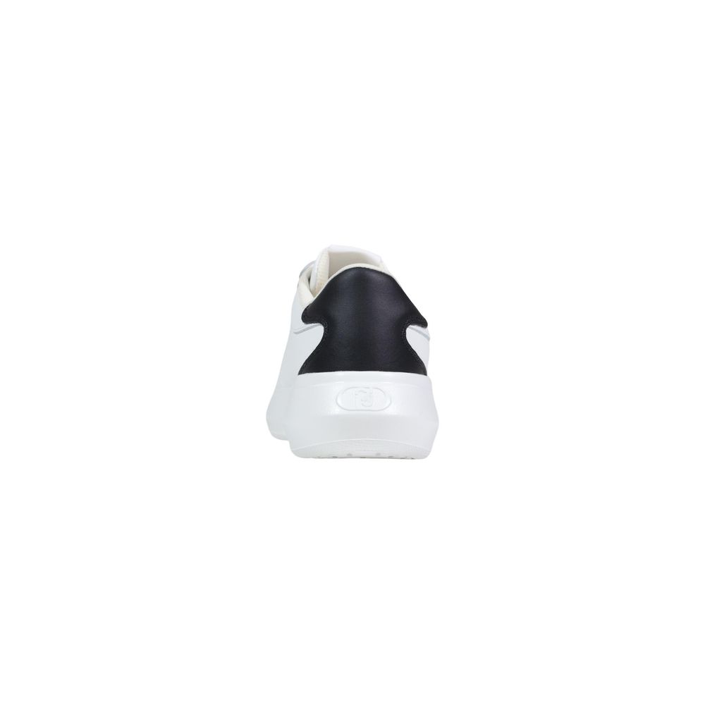Black And White Polyethylene Low Top Sneakers
