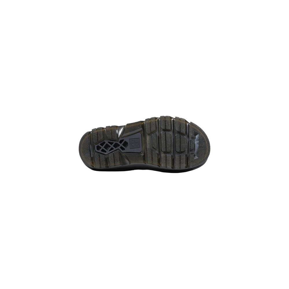 Black Leather Flat Sandals