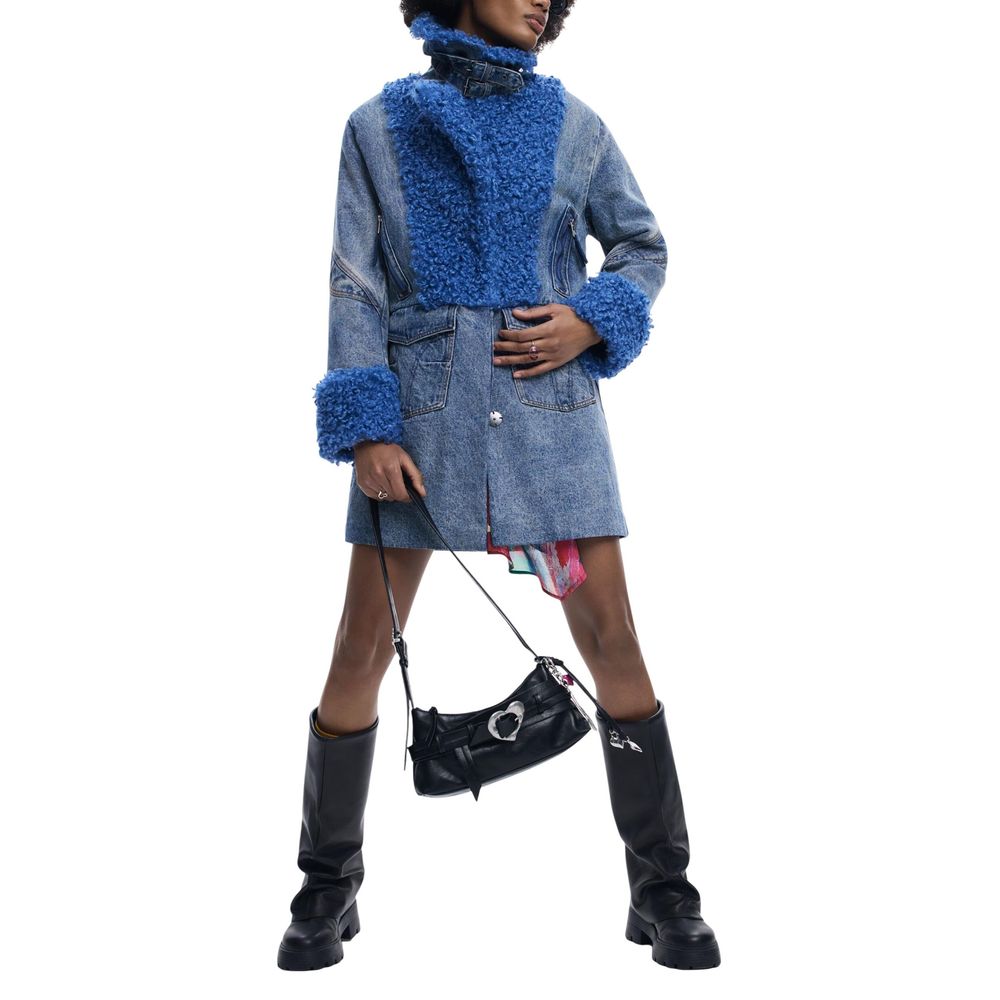 Blue Cotton Coat